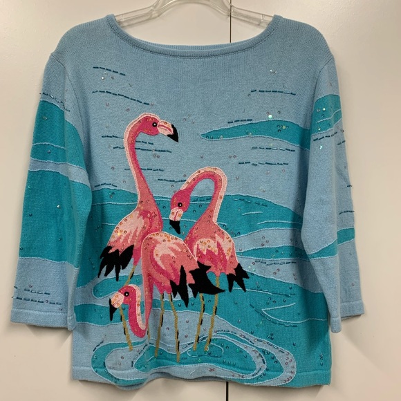 BellePointe Sweaters - NWT BellePointe Flamingo Sky Pullover/ Sweater - sz XXL
